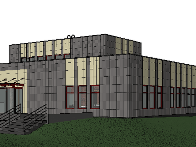 Visualisation of the More Municipality Social Care Centre,  Latvia