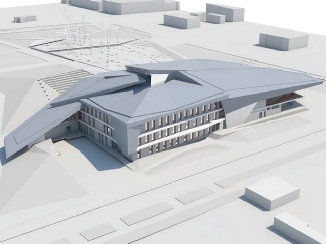 Visualization of Ventspils Music High School new building, Ostas iela 23, Ventspils, Latvia