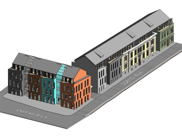Visualization of a new multi-storey apartment building, Udens iela 6, Ventspils, Latvia